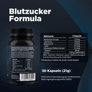 Blutzucker-Formel | (30 Kapseln - 21g)