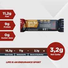 Load image into Gallery viewer, Keto Bar | Erdnussbutter Geschmack mit Sckokoüberzug (12 Bars - 40g jede)