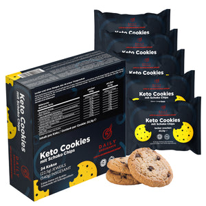 Keto Cookies | Schoko Chips (24 Bars - 22,5g jede)